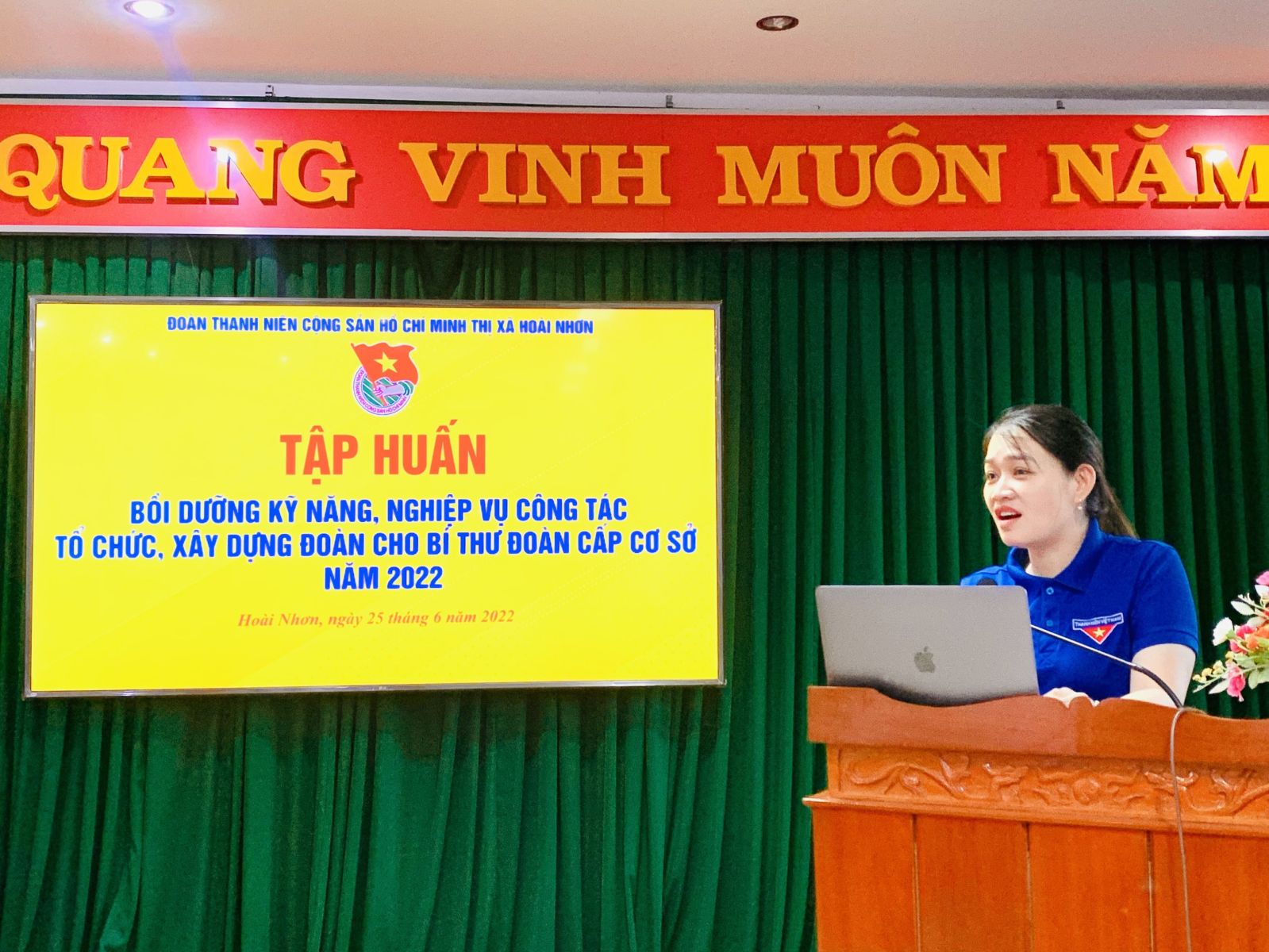 Hoài Nhơn: Tổ chức tập huấn, bồi dưỡng kỹ năng, nghiệp vụ công tác tổ chức, xây dựng Đoàn cho Bí thư Đoàn cấp cơ sở