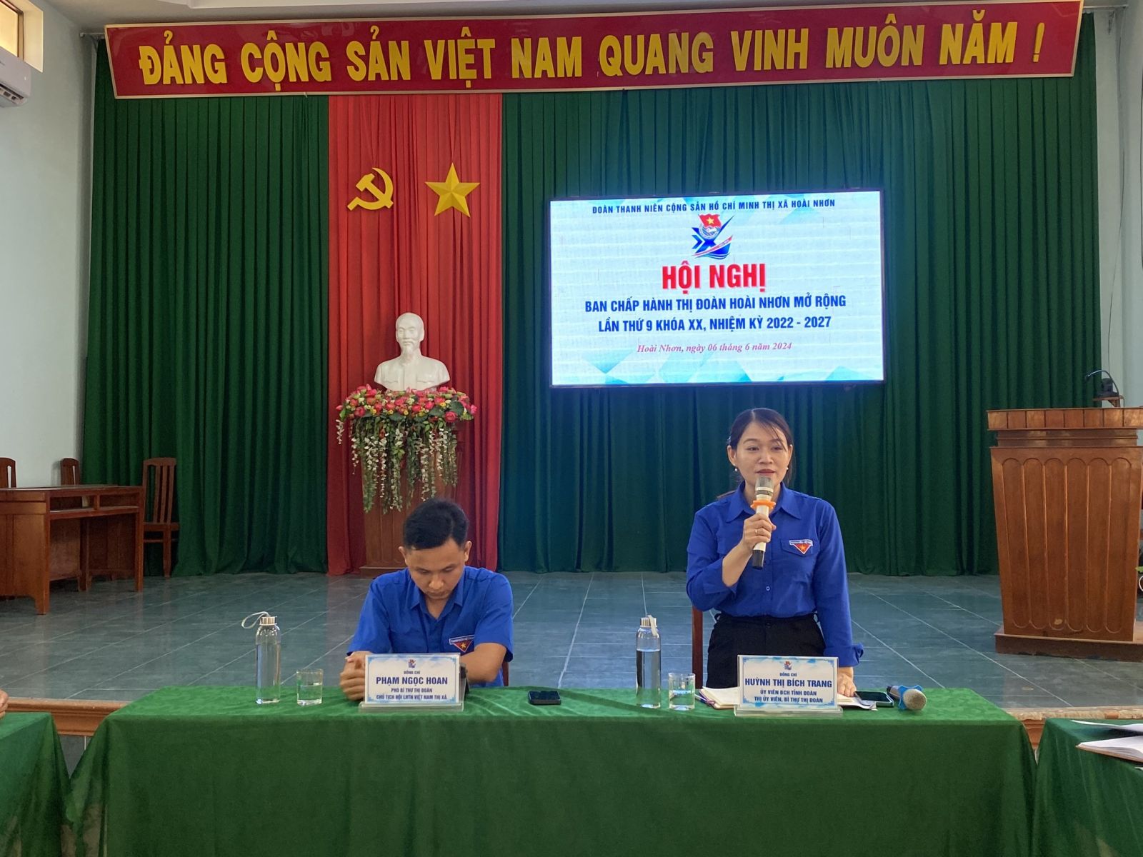 HOÀI NHƠN TỔ CHỨC HỘI NGHỊ BAN CHẤP HÀNH THỊ ĐOÀN LẦN THỨ 9, KHÓA XX, NHIỆM KỲ 2022 - 2027