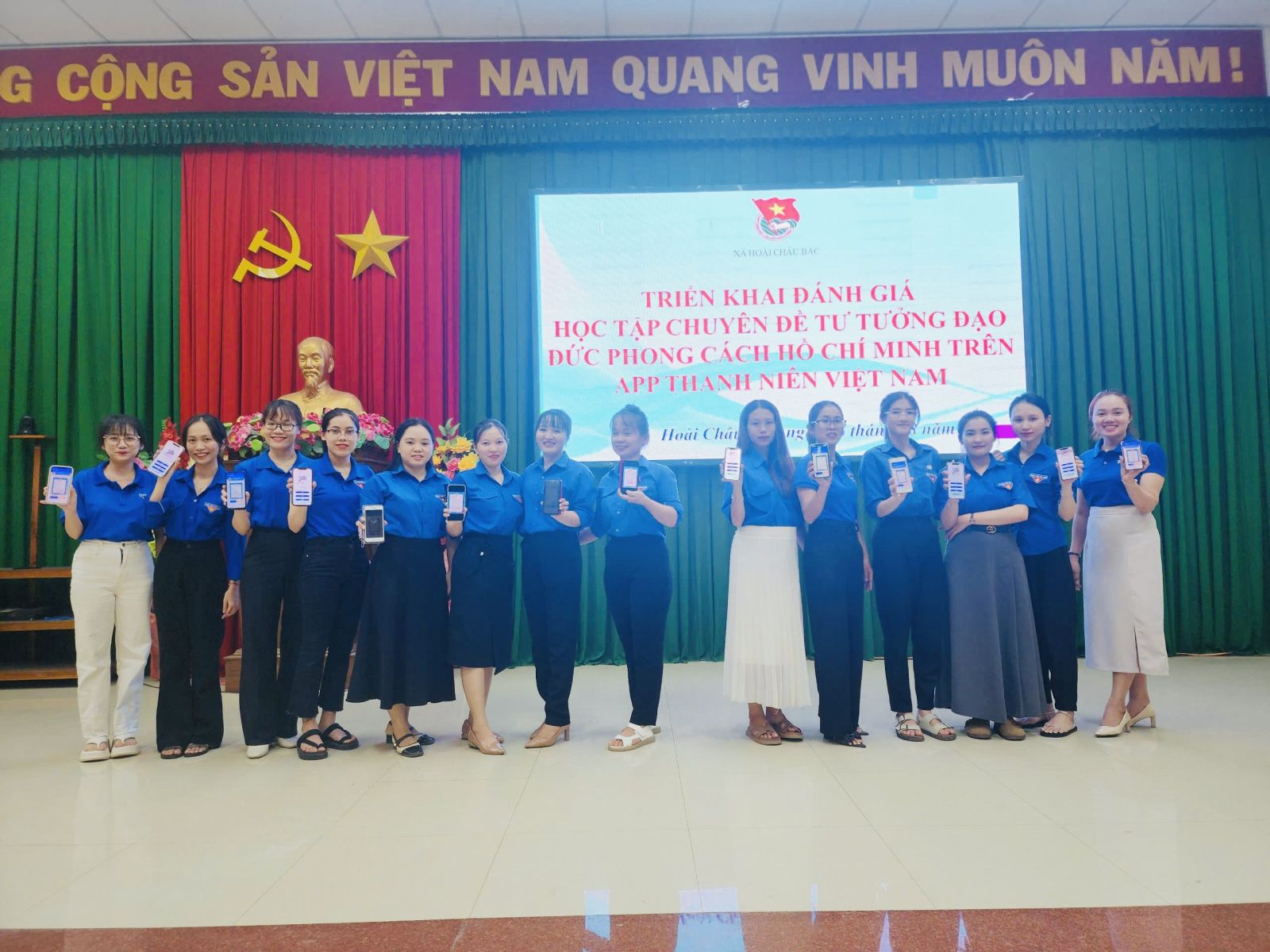 HOÀI CHÂU BẮC TRIỂN KHAI ĐÁNH GIÁ HỌC TẬP CHUYÊN ĐỀ TƯ TƯỞNG, ĐẠO ĐỨC, PHONG CÁCH HỒ CHÍ MINH CHO ĐOÀN VIÊN TRÊN ỨNG DỤNG THANH NIÊN VIỆT NAM.